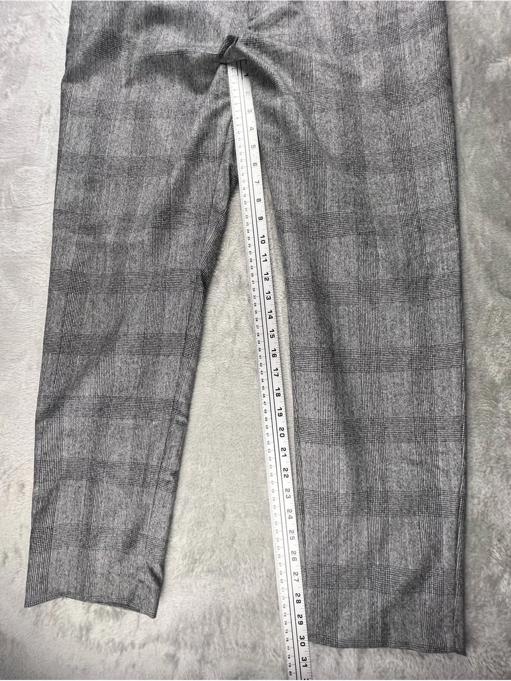 Banana Republic Pants Men 35x30 Gray Glen Plaid Vitale Barberis Wool Flannel